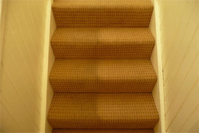 Before and after carpet cleaning